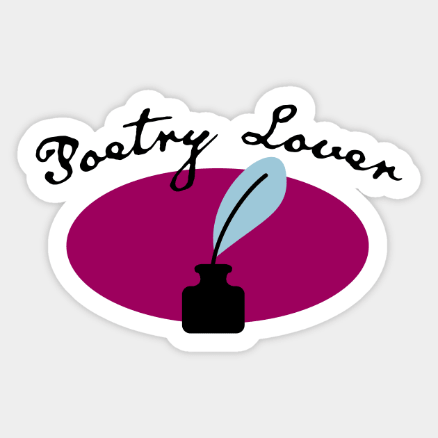 Poetry Lover Sticker by schlag.art